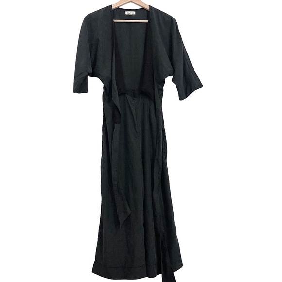 URBAN OUTFITTERS Silence Noise Wide Leg Kimono Wrap Crop Culotte Jumpsuit - Picture 12 of 14